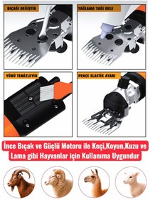 Resim SCHMITZER Pro Seri Metal Şanzuman Profesyonel Koyun Keçi Kırpma-Kırkma Makinası 6 Kademe Devir Ayarlı 