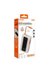Resim Linkage LKP-60 - 22.5W, 10.000mAh Dahili USB-C Kablolu LCD Dijital Göstergeli Taşınabilir Powerbank 