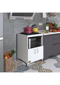 Resim Kenzlife Ocak Dolabı Bade Byz 85x60x57 Mutfak Modül Mini Fırın A 