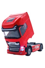 Resim metaş oyuncak Sürtmeli Işıklı Metal Diecast Tır Kafası 211298 