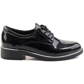 Resim Siyah Kadın Oxford Ayakkabı K01257068112 Siyah 