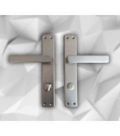 Resim ALMITAL Lusso Inox Aynalı Kapı Kolu Wc Kapı Kolu 