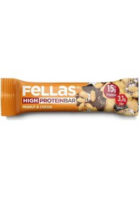 Resim Fellas Yüksek Protein Bar - Yer Fıstıklı Ve Kakaolu 45g 3 Adet 
