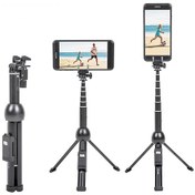 Resim Youtek "taşınabilir 7 Bölmeli 113cm Bluetooth'lu Telefon Selfie Çubuğu Ve Tripod" 
