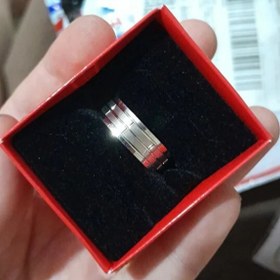 Resim Takı Dükkanı Sade Mat Çizgili Gümüş Alyans Söz Nişan Yüzüğü Twr01 