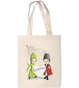 Resim Kafkas Çocuklar Figürlü Bez Çanta 