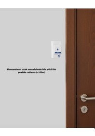 Resim Kablosuz Kapı Zili Kolay Kurulumlu Modern Kullanım 