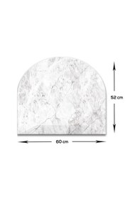 Resim Decorita Cam Ocak Arkası Koruyucu | Oval Şekilli | Taş Görünümlü 