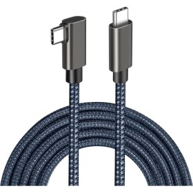 Resim Oculus ile Uyumlu Link Kablosu 6mt, 5gbps USB Hızlı Veri Aktarımı, Hızlı Şarj Usb-C, 2 Uyumlu (Type C To Type C) 