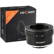 Resim K&F Consept T2 Mount Lenses To Fuji X Mount Camera Adapter 