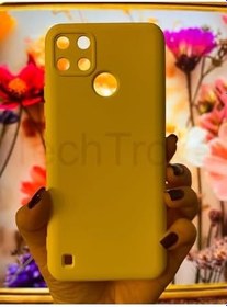 Resim Realme C25Y Ve Realme C21Y Kılıf İçi Kadife Lansman Silikon Kapak Sarı 