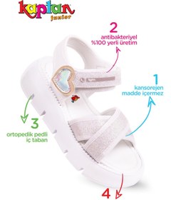 Resim KAPTAN JUNIOR Kız Çocuk Ayakkabı Sandalet Babet Pvtk 400 
