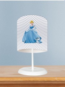 Resim Mekta Home Bebek Ve Çocuk Odası Puantiyeli Prenses Kız Desenli Abajur 