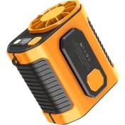 Resim Beline Monte Fan Soğutma Yüksek Sıcaklık Açık Iş Odası Kaynak Sitesi Taşınabilir Bel Monte Fan Turuncu (Yurt Dışından) 