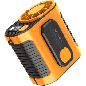 Resim Beline Monte Fan Soğutma Yüksek Sıcaklık Açık Iş Odası Kaynak Sitesi Taşınabilir Bel Monte Fan Turuncu (Yurt Dışından) 