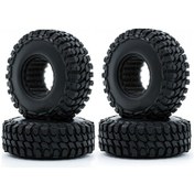 Resim Yaleker 1/24 Axial Scx24 Rc Araç Lastiği - 4 Adet Kauçuk Tekerlek 54mm 