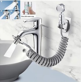 Resim Willowhaven Gümüş 3 Hızlı Duş Başlığı Seti Lavabo Ve Mutfak Bataryası İçin Püskürtücülü 