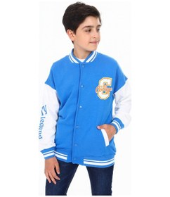 Resim Toontoy Kids Toontoy Erkek Çocuk Baskılı Kolej Hırka Saks 