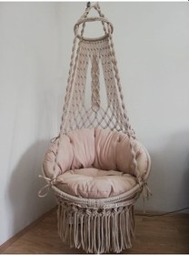 Resim Makrome El Örgüsü Salıncak Bej MİS38008 Bej 
