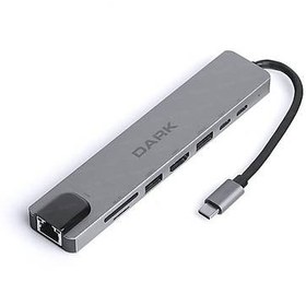 Resim DARK DK-AC-U31X40 TYPE-C 8 IN 1 LAN, HDMI, USB/C, USB3.0/2.0, P 