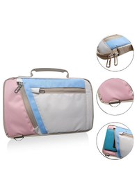 Resim Microcase Apple Uyumlu iPad Pro 13 2025 Tablet İçin Omuz Askılı El Tutacaklı Universal Sleeve Taşıma Çantası Al4346 Pembe Mavi Krem Lazer 