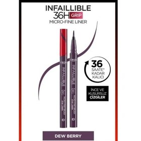 Resim Loreal Paris Infaillible 36H Grip Micro Fine Eyeliner 04 Dew Berry 