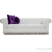 Resim White Swan Chesterfield Beyaz 