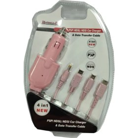 Resim Gd 34 Nintendo 3ds,dsi,ds,ds Lite ve Psp Uyumlu 4in1 USB Şarj Kablosu pembe 