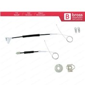 Resim Skoda Octavia MK1 1996-2000 İçin Arka Sol Cam Kriko Tamir Seti 