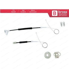 Resim Skoda Octavia MK1 1996-2000 İçin Arka Sol Cam Kriko Tamir Seti 