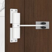 Resim Cilalı Metal Otomatik Kapı Kapatıcı, Tamponlu, Uygulama Kontrollü, Delme Gerektirmeyen Kurulum, Ev ve Ofis Ahşap ve Sürgülü Kapılar için 