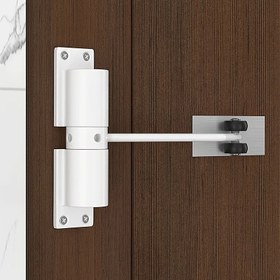 Resim Cilalı Metal Otomatik Kapı Kapatıcı, Tamponlu, Uygulama Kontrollü, Delme Gerektirmeyen Kurulum, Ev ve Ofis Ahşap ve Sürgülü Kapılar için 