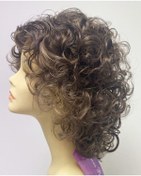 Resim Prenses Peruk Fiber Sentetik Koyu Kumral Ombreli Dalgalı Peruk 