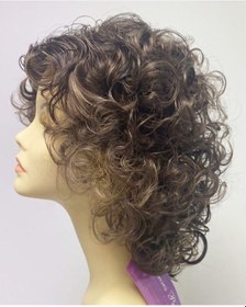 Resim Prenses Peruk Fiber Sentetik Koyu Kumral Ombreli Dalgalı Peruk 