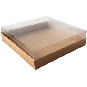 Resim Asetat Kapaklı Karton Kutu Havlu Kutusu 20X20X5 Cm 10 Adet Kr 