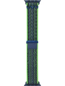 Resim Kilifone - iOs Watch 10 46mm Uyumlu - Kordon Hasır Strap Kayış - Krd-91 - Yeşil 