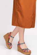 Resim Elile Shoes Hakiki Deri Topuklu Sandalet 34-35-41-42-43-44 Numara 
