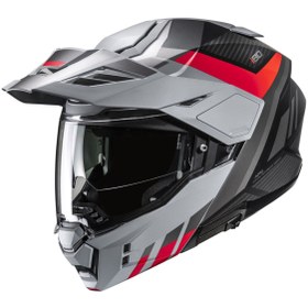 Resim HJC İ80 Imes MC1SF Çene Açılır Motosiklet Kaskı Gri Kırmızı 