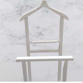 Resim Dilsiz Uşak St Çift Tepeli Havluluk Model Parlak Beyaz Askılık Ahşap Kayın Elyapı Diğer 