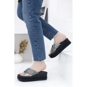 Resim Voga 2547 Dolgu Topuk Casual Anatomik Kadın Terliği 