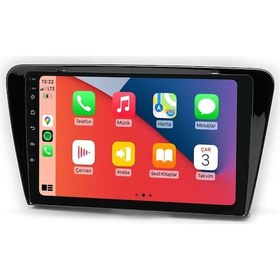 Resim Cartech Crt 464 Serisi Skoda Octavia 2014-2018 4-64gb Qled Ekran Android Multimedya Teyp 