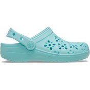 Resim Crocs Classic Floral Cut Out Clog K Kız Çocuk Terlik 210943 Mavi 