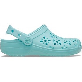 Resim Crocs Classic Floral Cut Out Clog Kız Bebek Terlik 210944 Mavi 