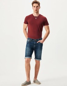 Resim Ltb Lance Slim Jean Bermuda 010096048114499 51858 Koyu Mavı Koyu Mavi 