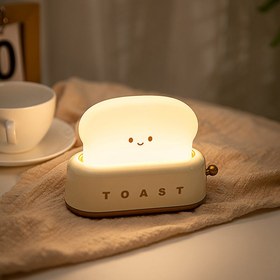 Resim Sarı Sevimli LED Tost Masa Lambası 