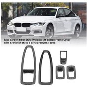 Resim 5pç Cam Buton Kapağı Karbon F30 Huifeng 