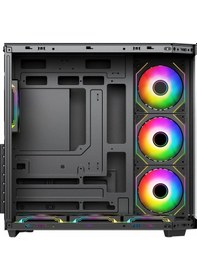 Resim Powerboost Pb-a4375b 750w 80+ Bronz Usb 3.2 Argb Atx Mid Tower Siyah Kasa 