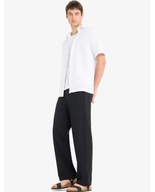 Resim DeFacto Beli Bağcıklı Wide Leg Geniş Paça Eşofman Altı E5212AX25SMBK81 