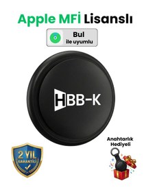 Resim HBB-K Basic Tag Takip Cihazı iPhone Uyumlu - Siyah 