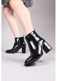 Resim Jon Düz Topuklu Bot Siyah-8445 Siyah 